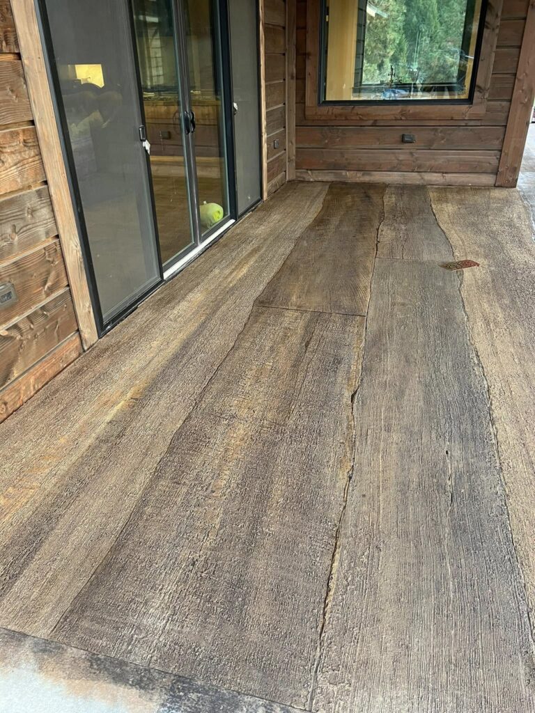 decorative epoxy flake flooring for utah showroom
